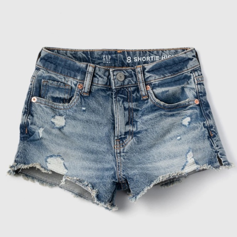 Never Been Worn! Kids High Rise Shortie Shorts with Washwell
